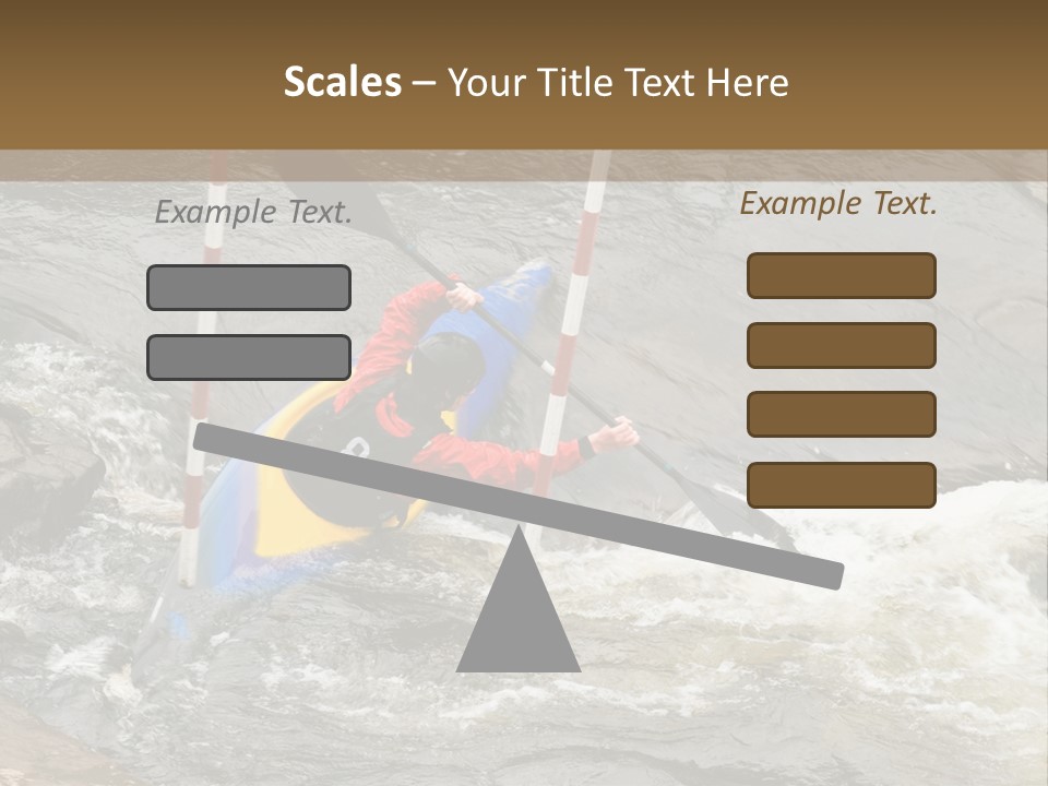 Canoing Competition PowerPoint Template