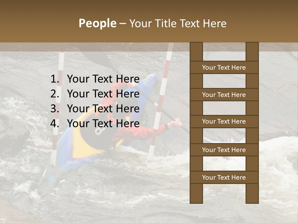 Canoing Competition PowerPoint Template