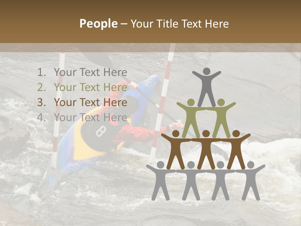 Canoing Competition PowerPoint Template