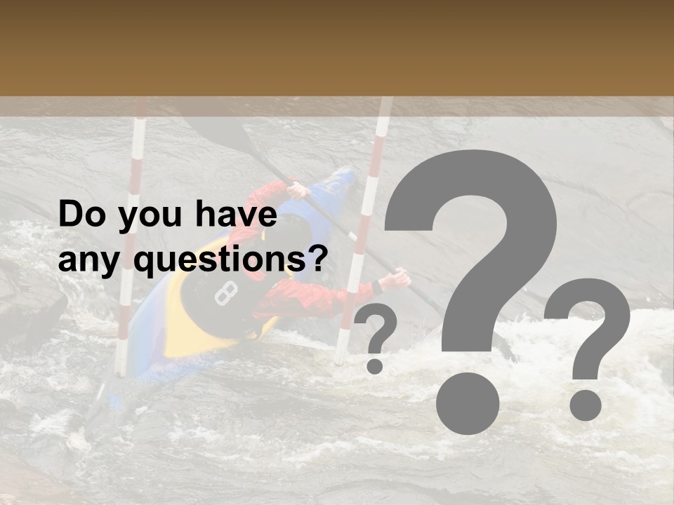 Canoing Competition PowerPoint Template