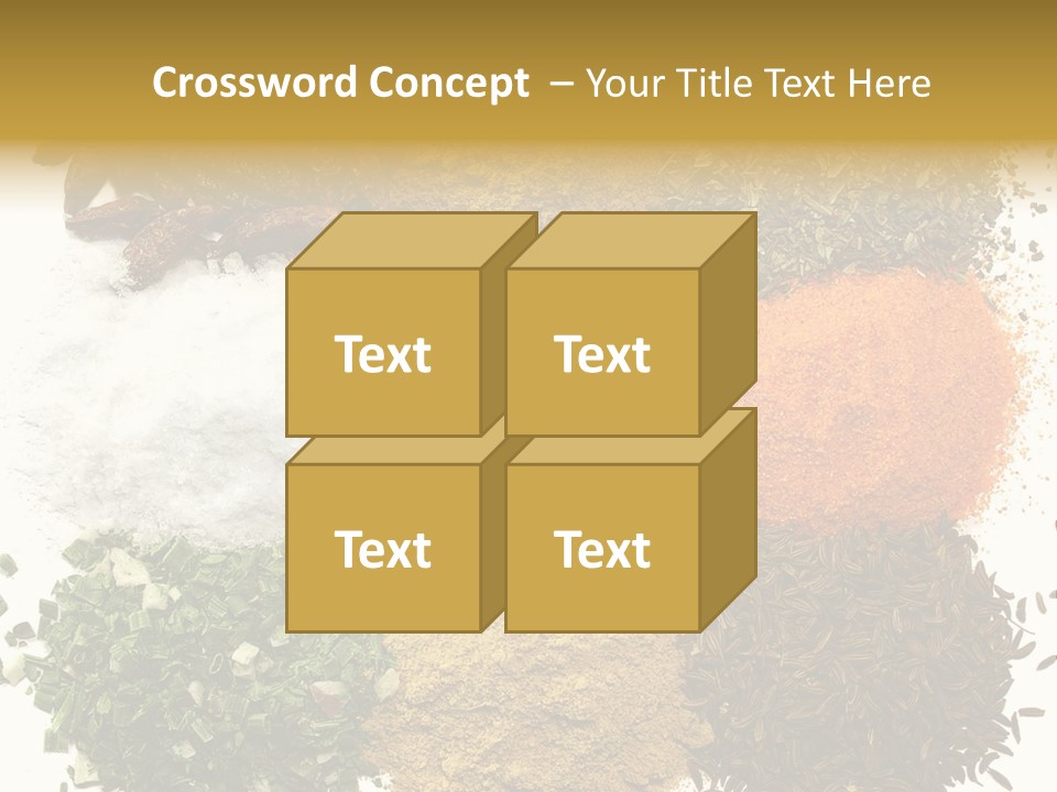 A Collection Of Spices PowerPoint Template