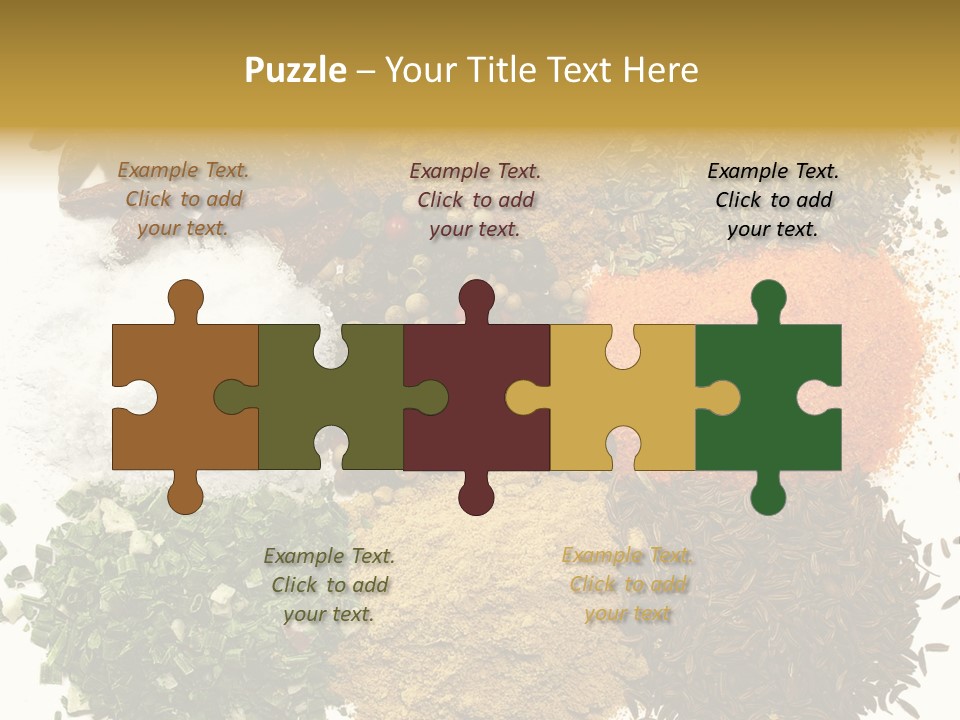 A Collection Of Spices PowerPoint Template