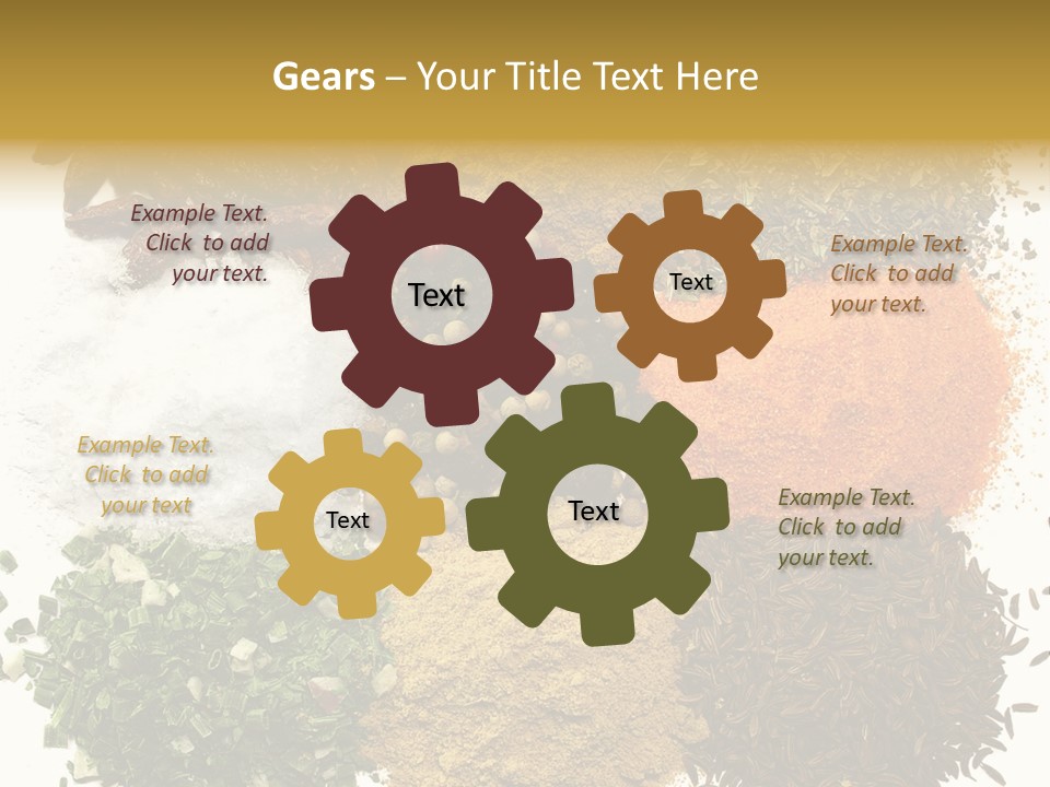 A Collection Of Spices PowerPoint Template