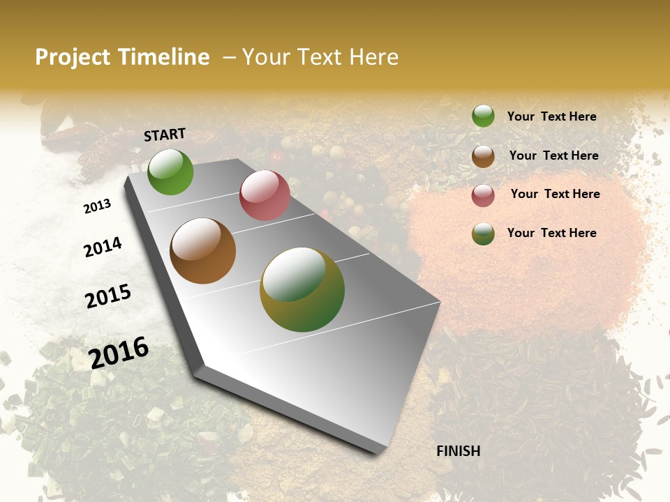 A Collection Of Spices PowerPoint Template