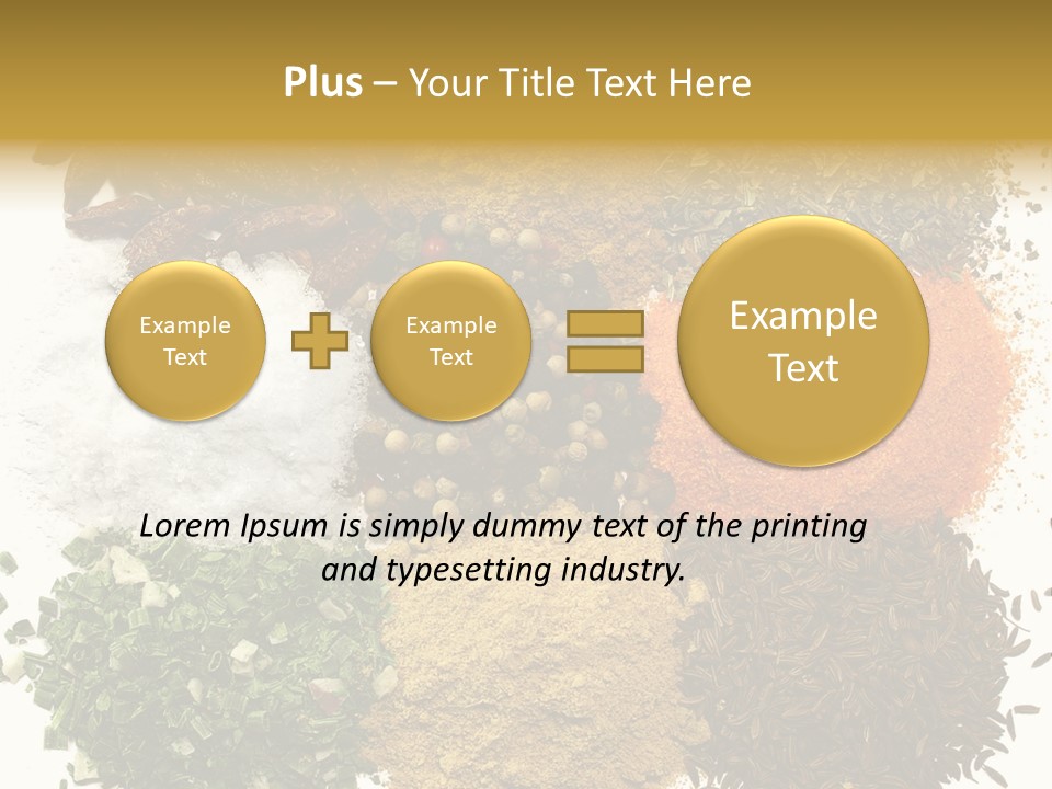 A Collection Of Spices PowerPoint Template