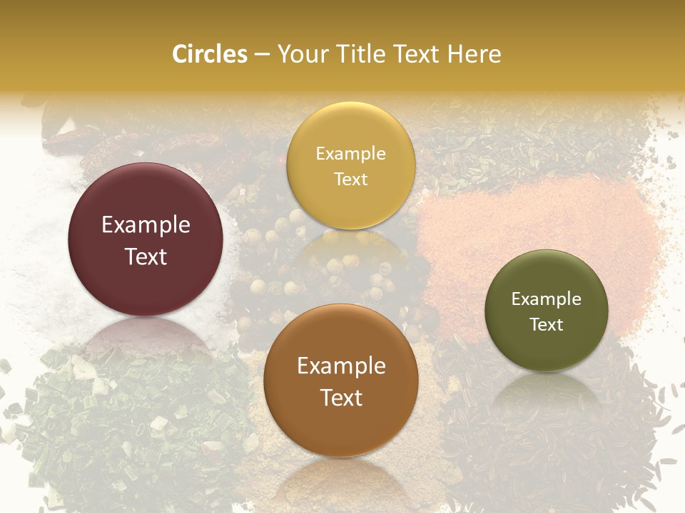 A Collection Of Spices PowerPoint Template