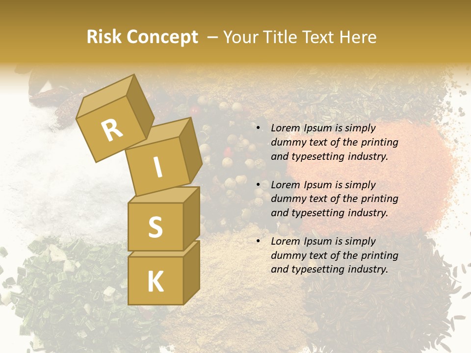 A Collection Of Spices PowerPoint Template