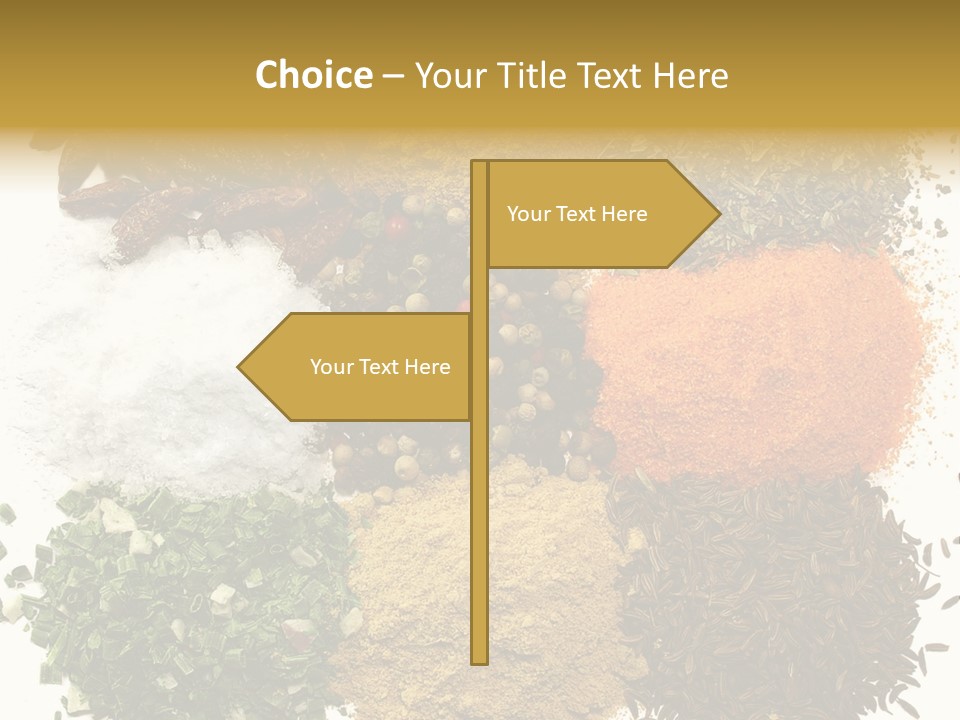 A Collection Of Spices PowerPoint Template