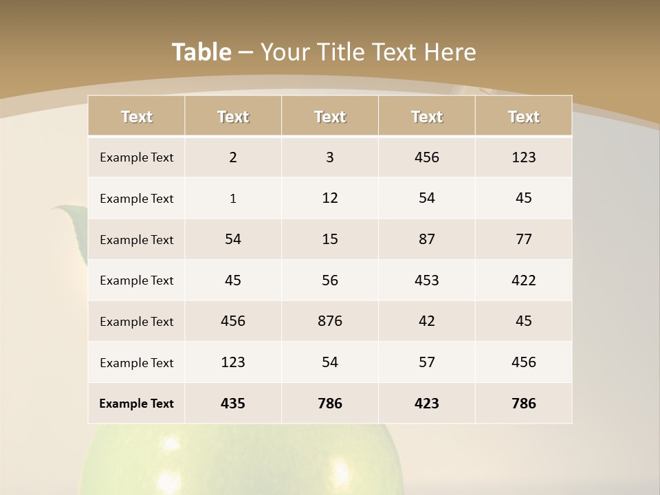 Close-Up Of Syringe In Green Apple PowerPoint Template