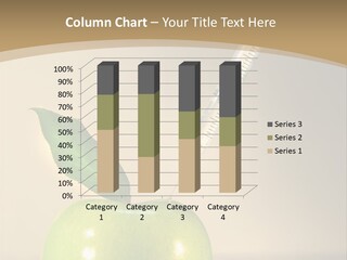 Close-Up Of Syringe In Green Apple PowerPoint Template