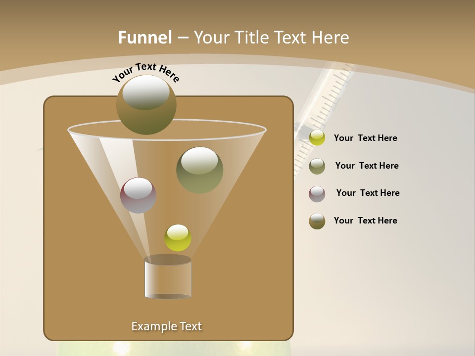 Close-Up Of Syringe In Green Apple PowerPoint Template