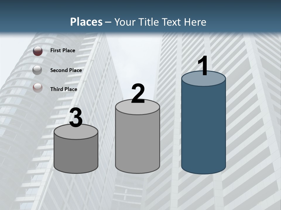 High-Rise Buildings In The Financial District Of Singapore PowerPoint Template