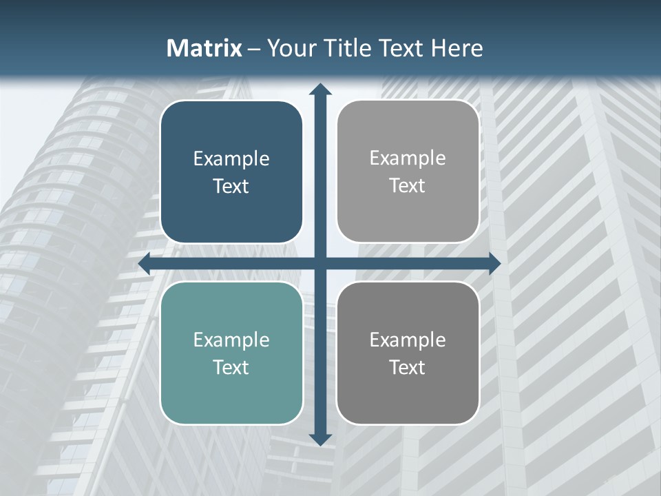 High-Rise Buildings In The Financial District Of Singapore PowerPoint Template