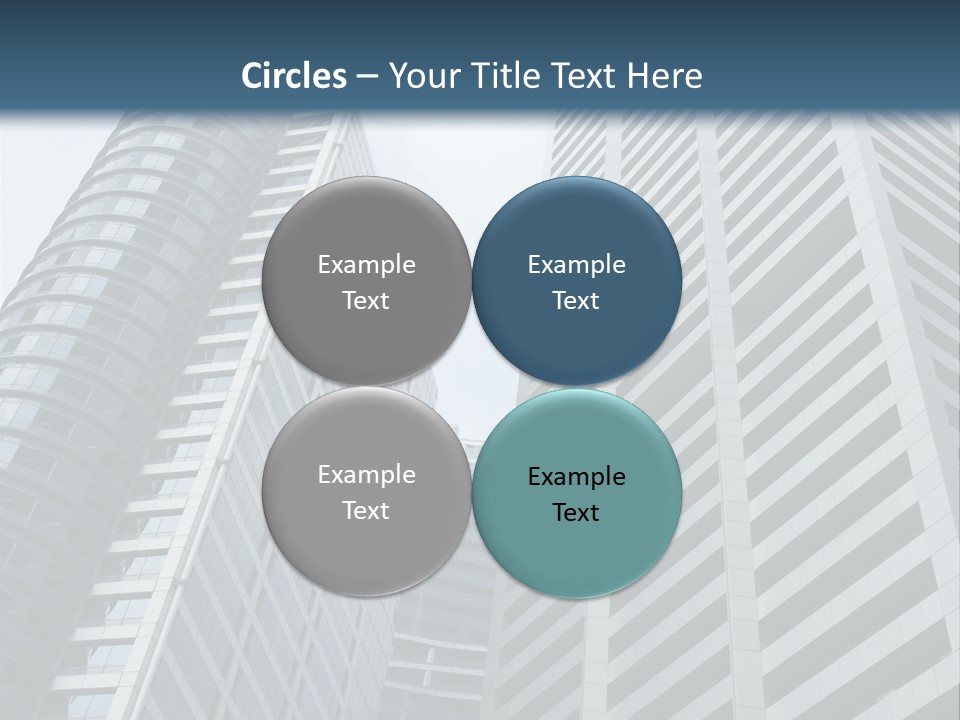 High-Rise Buildings In The Financial District Of Singapore PowerPoint Template