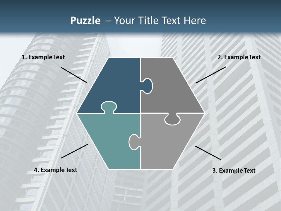 High-Rise Buildings In The Financial District Of Singapore PowerPoint Template