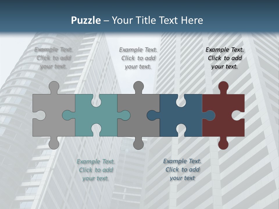 High-Rise Buildings In The Financial District Of Singapore PowerPoint Template