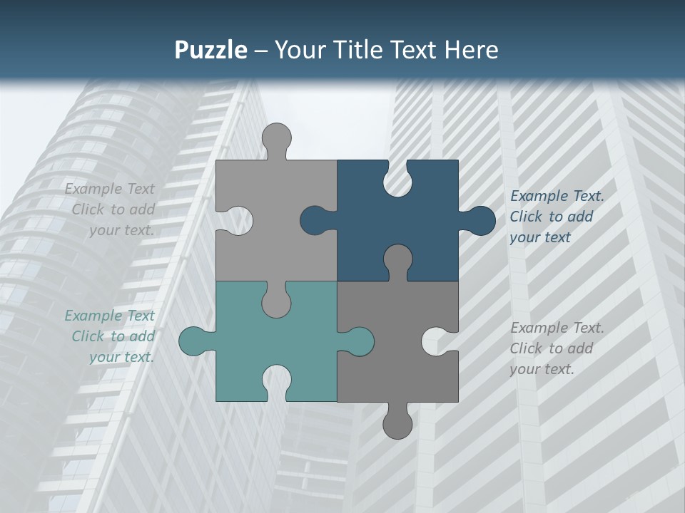 High-Rise Buildings In The Financial District Of Singapore PowerPoint Template