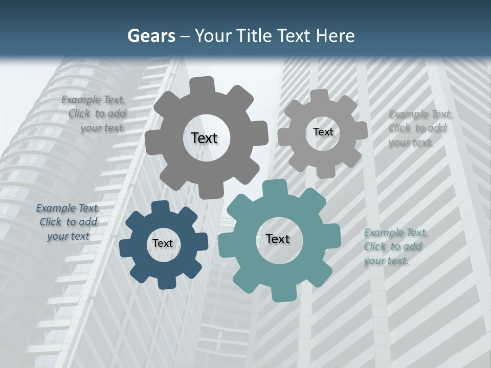 High-Rise Buildings In The Financial District Of Singapore PowerPoint Template