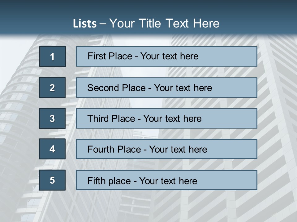 High-Rise Buildings In The Financial District Of Singapore PowerPoint Template