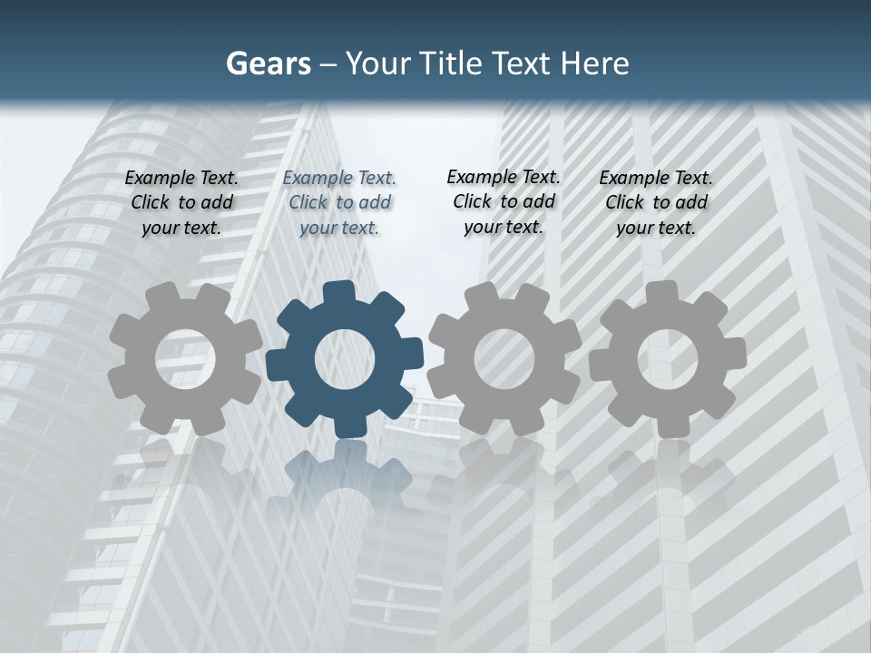 High-Rise Buildings In The Financial District Of Singapore PowerPoint Template