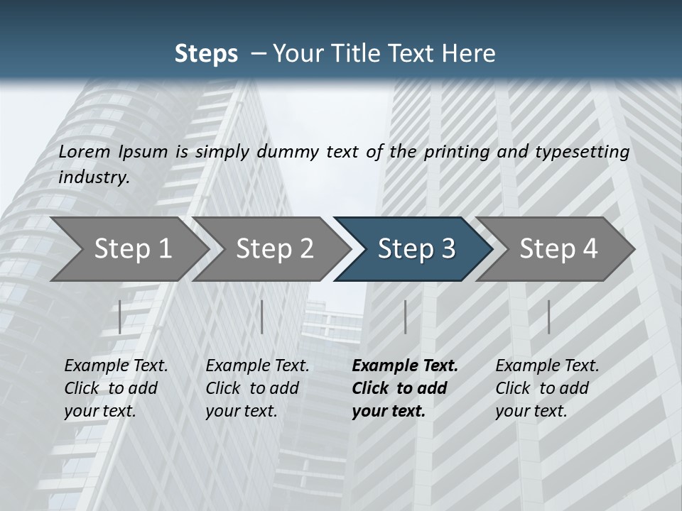 High-Rise Buildings In The Financial District Of Singapore PowerPoint Template