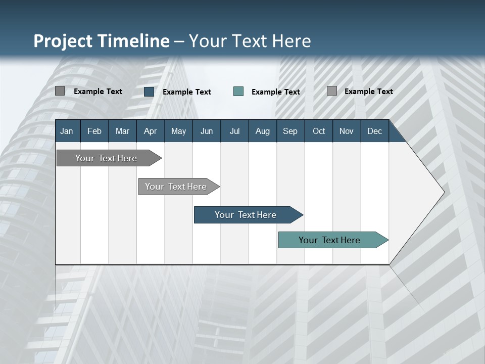 High-Rise Buildings In The Financial District Of Singapore PowerPoint Template