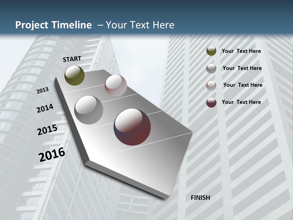 High-Rise Buildings In The Financial District Of Singapore PowerPoint Template