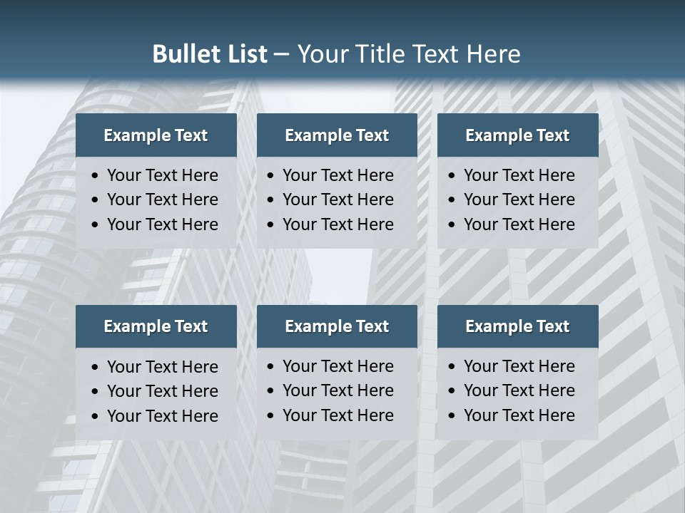 High-Rise Buildings In The Financial District Of Singapore PowerPoint Template