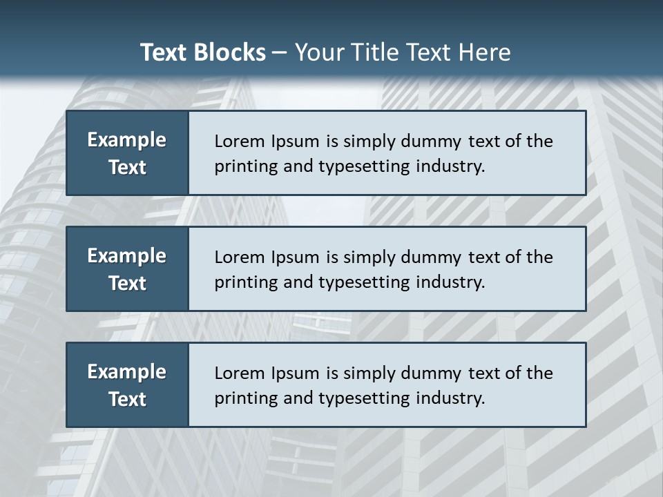 High-Rise Buildings In The Financial District Of Singapore PowerPoint Template