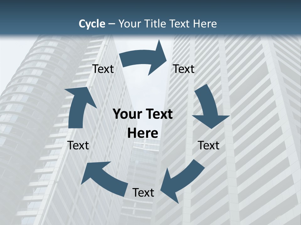 High-Rise Buildings In The Financial District Of Singapore PowerPoint Template