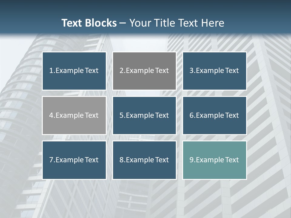 High-Rise Buildings In The Financial District Of Singapore PowerPoint Template