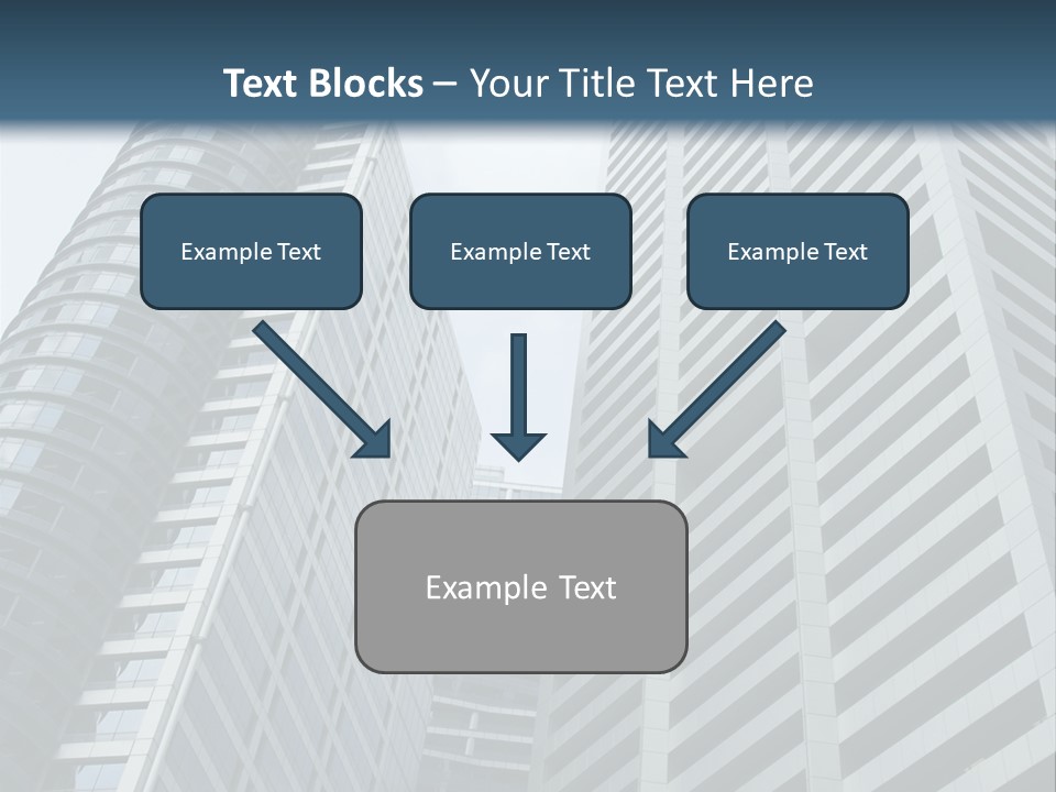 High-Rise Buildings In The Financial District Of Singapore PowerPoint Template
