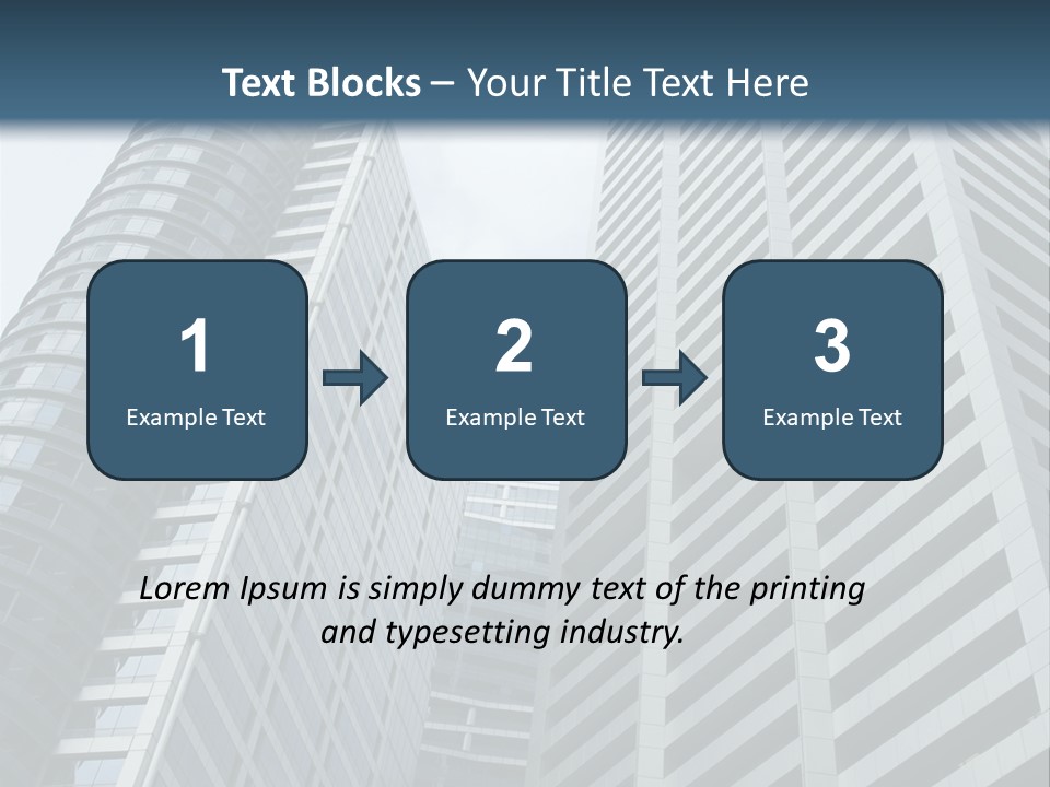 High-Rise Buildings In The Financial District Of Singapore PowerPoint Template