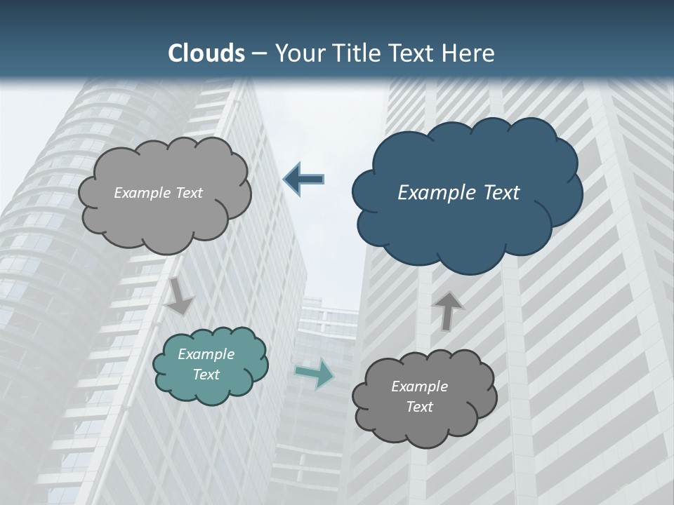 High-Rise Buildings In The Financial District Of Singapore PowerPoint Template