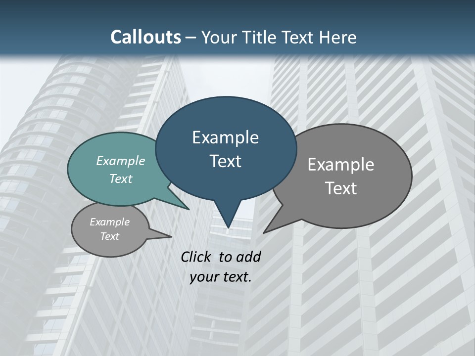 High-Rise Buildings In The Financial District Of Singapore PowerPoint Template