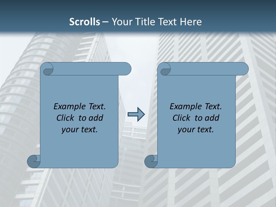 High-Rise Buildings In The Financial District Of Singapore PowerPoint Template