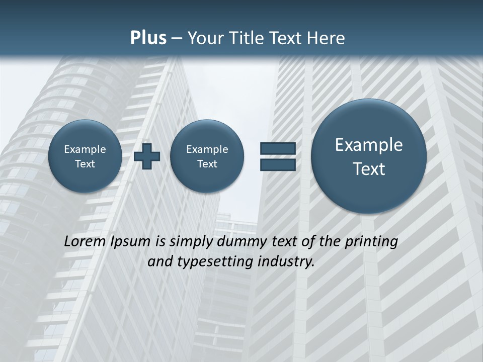 High-Rise Buildings In The Financial District Of Singapore PowerPoint Template
