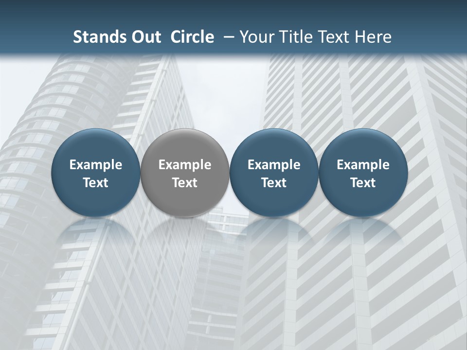 High-Rise Buildings In The Financial District Of Singapore PowerPoint Template