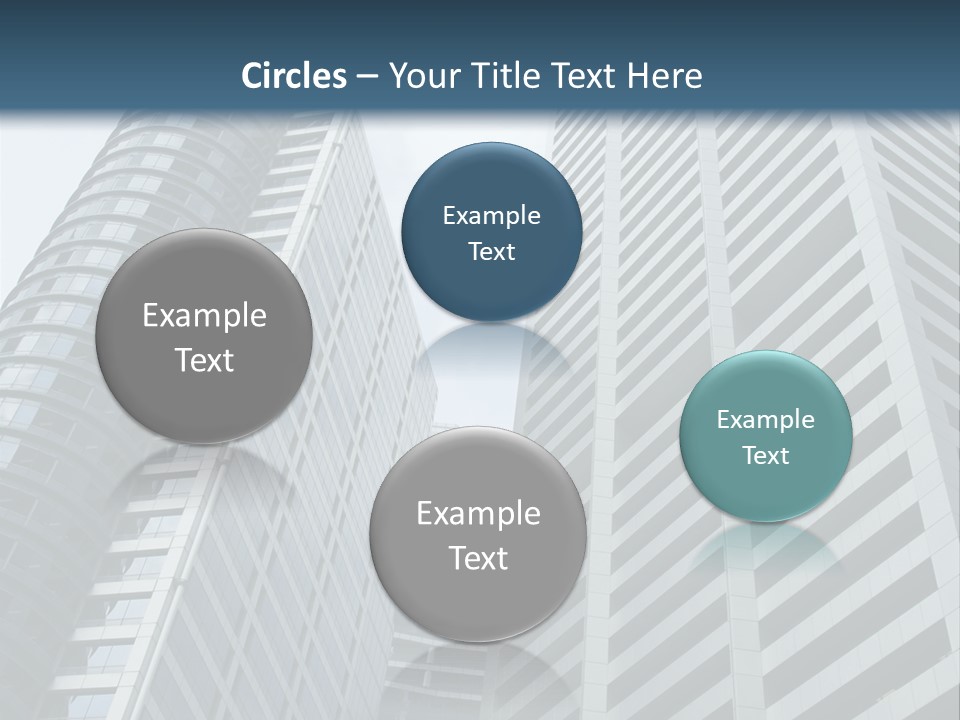 High-Rise Buildings In The Financial District Of Singapore PowerPoint Template