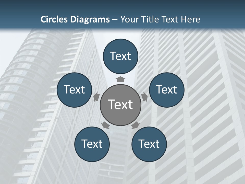 High-Rise Buildings In The Financial District Of Singapore PowerPoint Template
