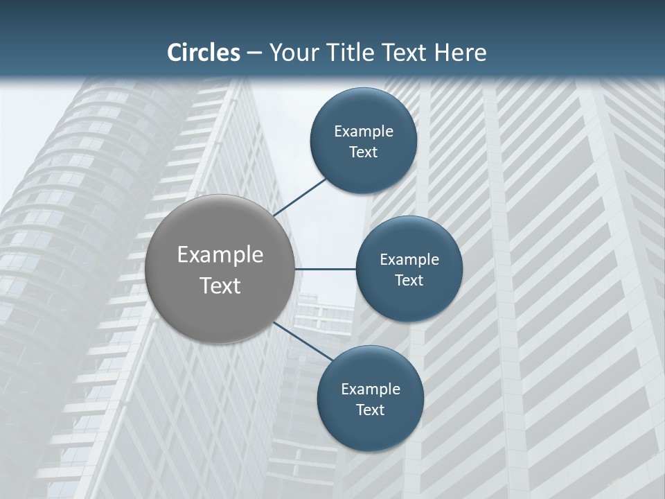 High-Rise Buildings In The Financial District Of Singapore PowerPoint Template