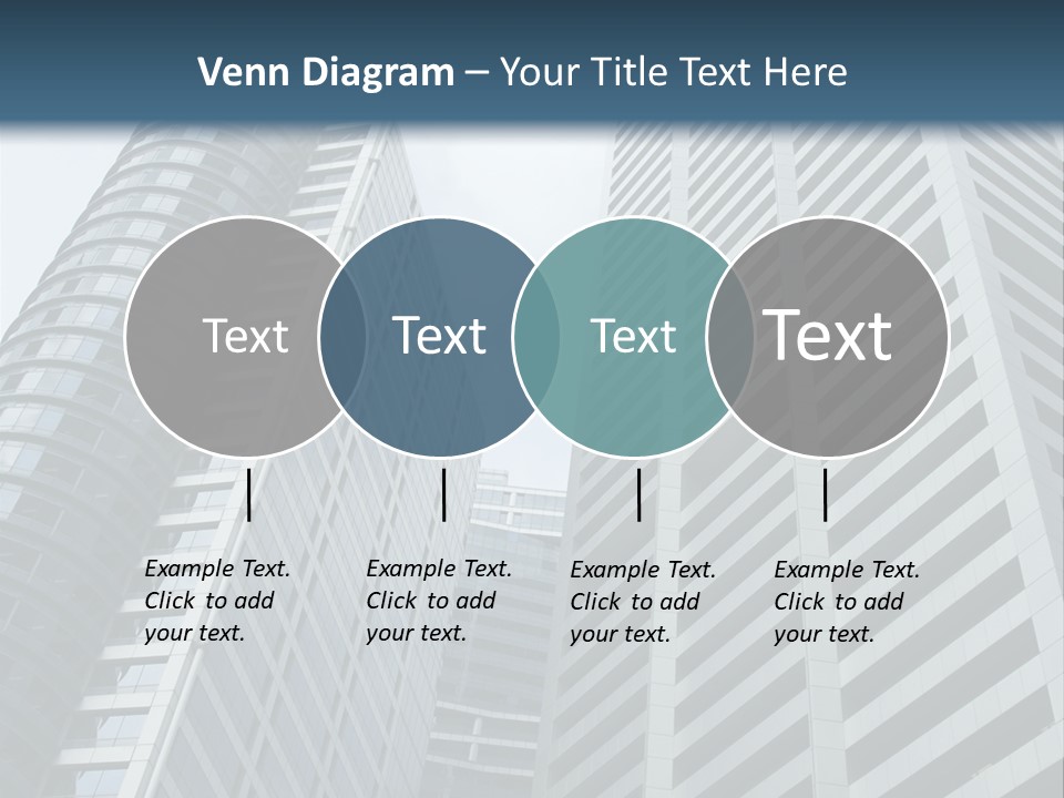 High-Rise Buildings In The Financial District Of Singapore PowerPoint Template