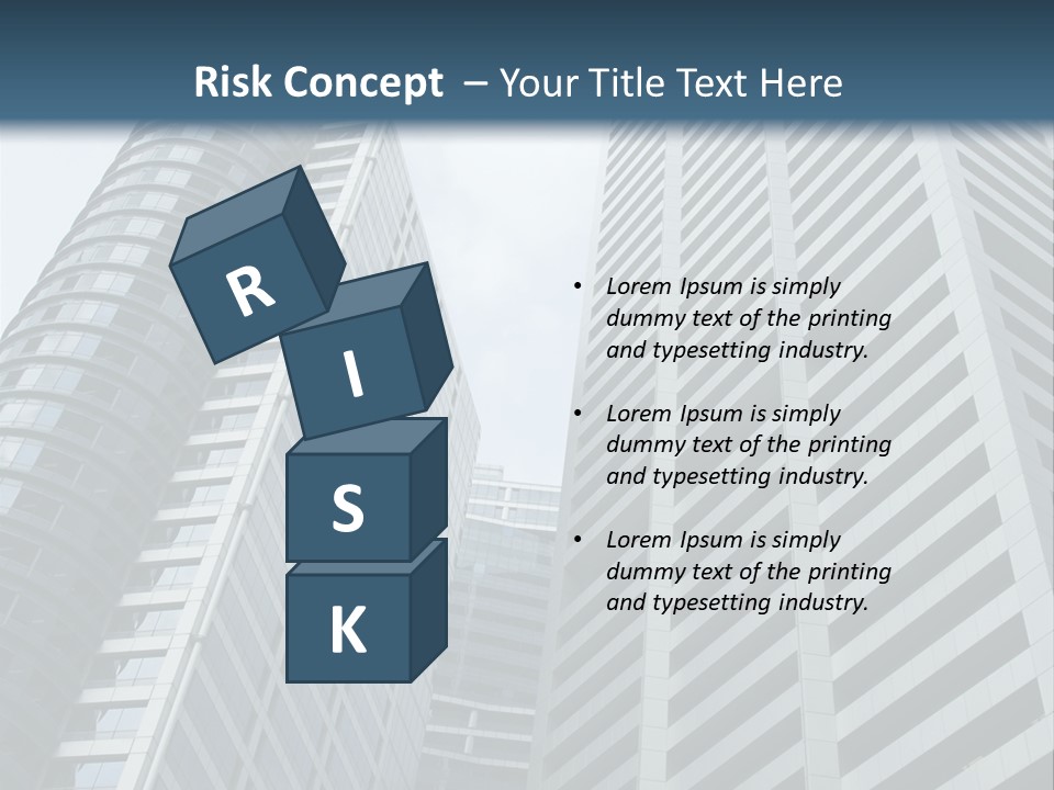 High-Rise Buildings In The Financial District Of Singapore PowerPoint Template