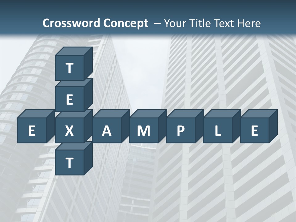 High-Rise Buildings In The Financial District Of Singapore PowerPoint Template