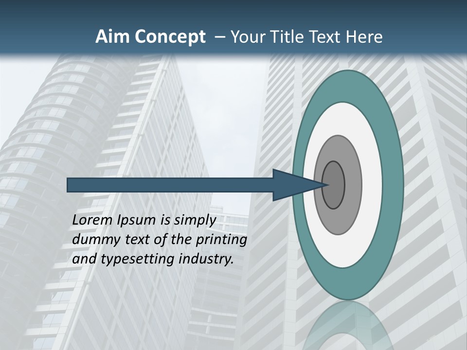 High-Rise Buildings In The Financial District Of Singapore PowerPoint Template