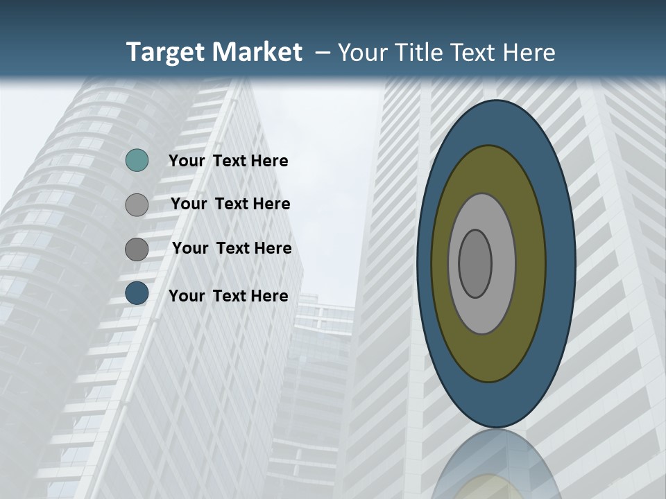 High-Rise Buildings In The Financial District Of Singapore PowerPoint Template