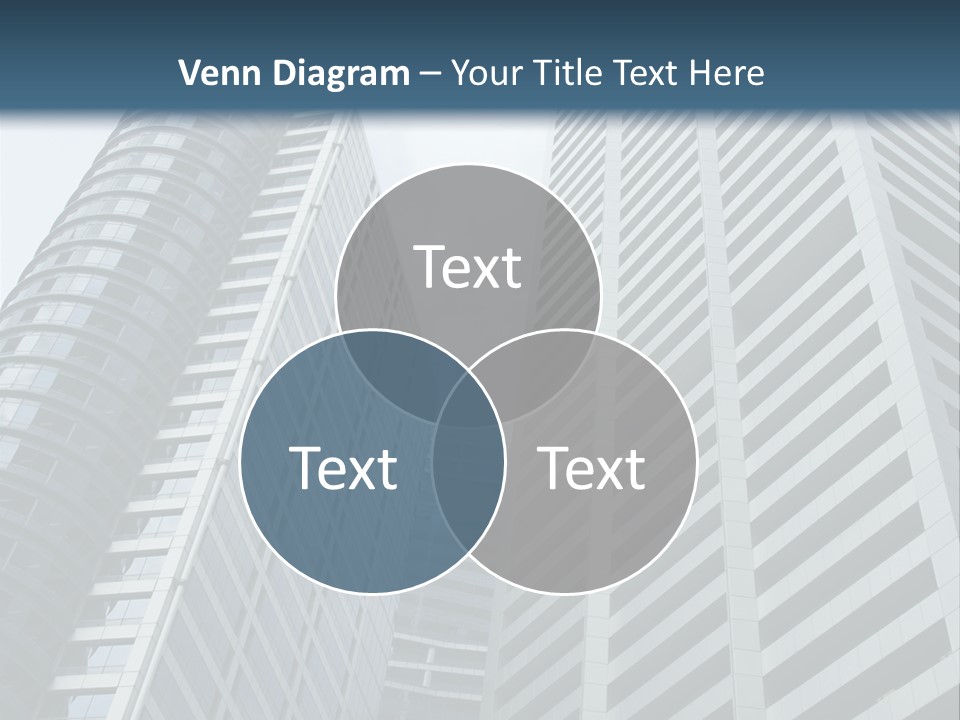High-Rise Buildings In The Financial District Of Singapore PowerPoint Template