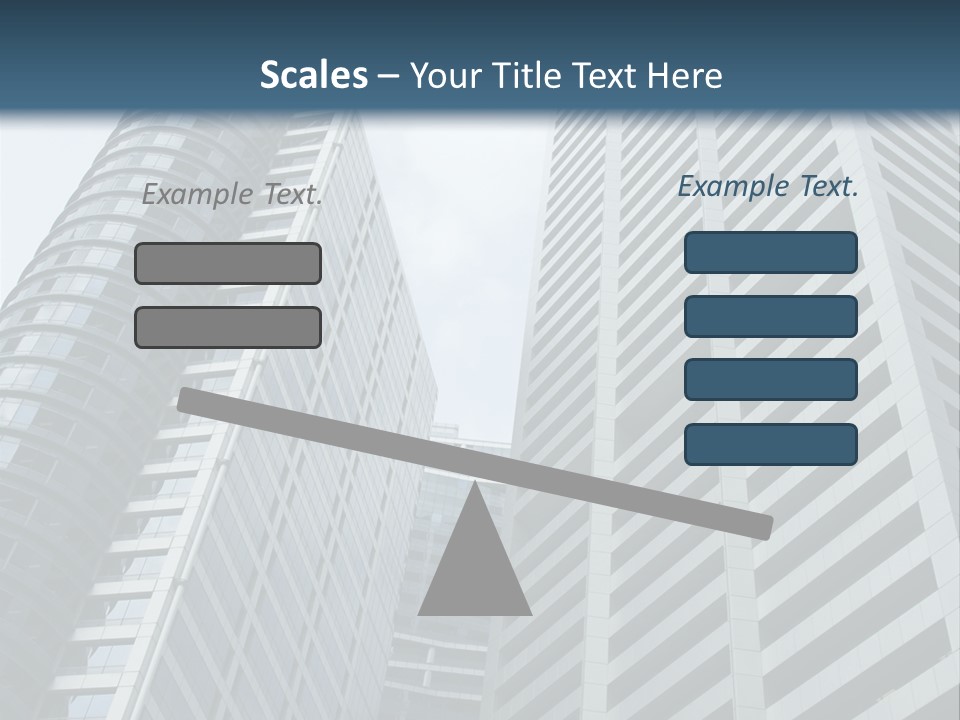 High-Rise Buildings In The Financial District Of Singapore PowerPoint Template