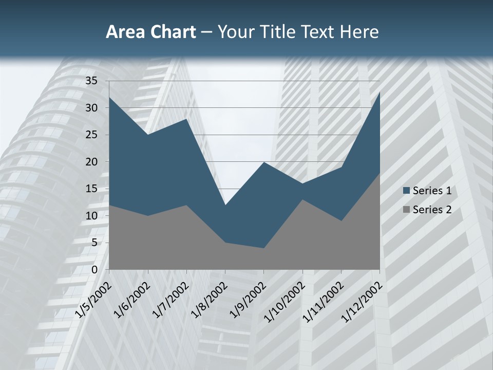 High-Rise Buildings In The Financial District Of Singapore PowerPoint Template