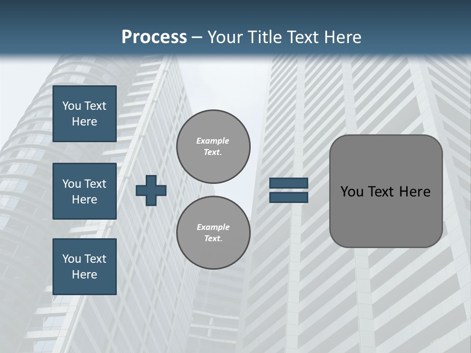 High-Rise Buildings In The Financial District Of Singapore PowerPoint Template